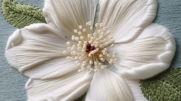 detaliu broderie cu motive tradiționale